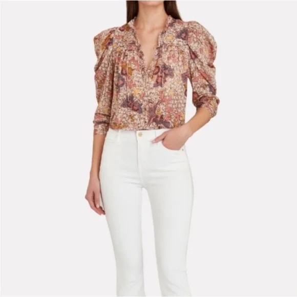 NWOT Ulla Johnson Remy Puff Long Sleeve
Sunburst Floral Blouse Top Shirt Size 6 - Picture 8 of 14